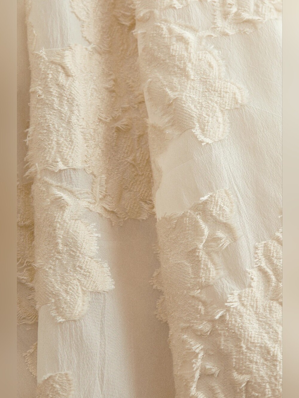 H&M Edition Jacquard Strapless Mini Dress Small In Cream - Picture 4 of 11